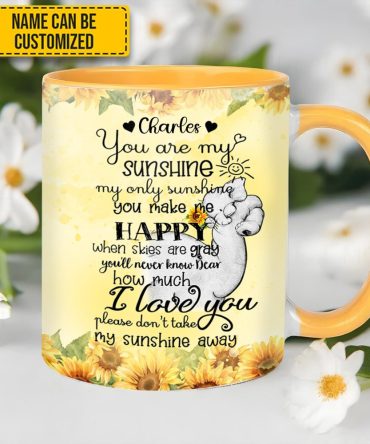 You'Re My Sunshine Elephant - Personalized Accent Mug