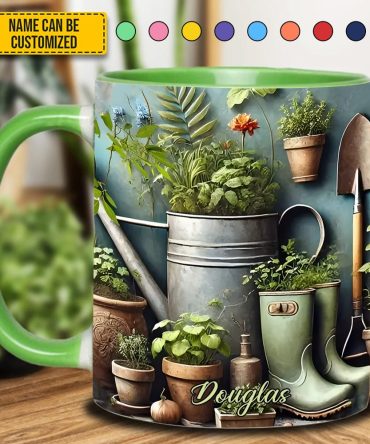 Garden Plant  - Personalized Gardening Accent Mug