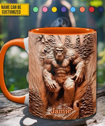 Bigfoot Vibes - Personalized Sasquatch Accent Mug