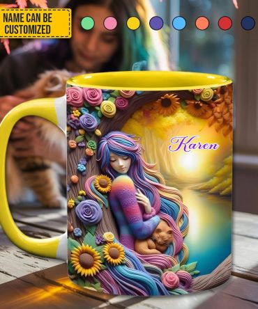 Dreamy Girl - Personalized Hippie Accent Mug