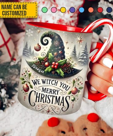 Beautiful Personalized Christmas Accent Mug