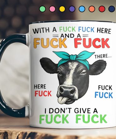Funny Highland Cow Accent Mug