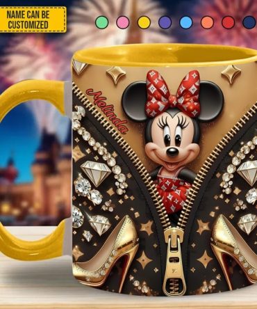 Personalized Happy Mouse Baby Accent Mug