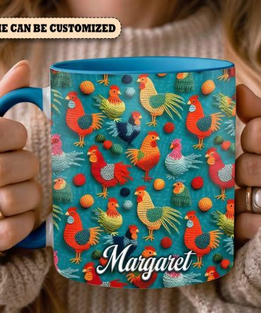 Personalized Chicken Accent Mug