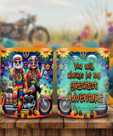 Couple Hippie Accent Mug