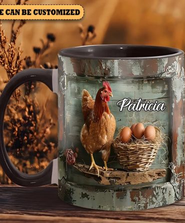 Chicken Eggs - Personalized Chicken Accent Mug