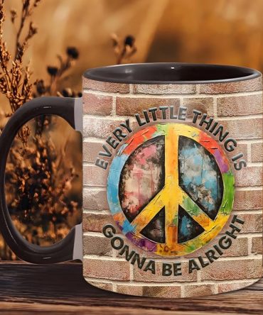 Hippie Symbol Every Little Thing - Hippie Accent Mug