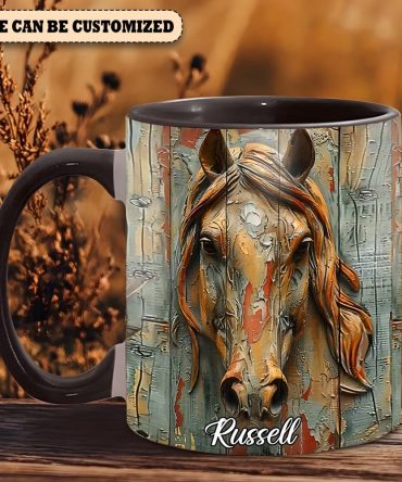 Vintage Horse - Personalized Horse Accent Mug