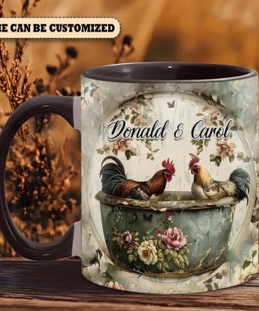 Chicken Themed - Personalized Chicken Accent Mug