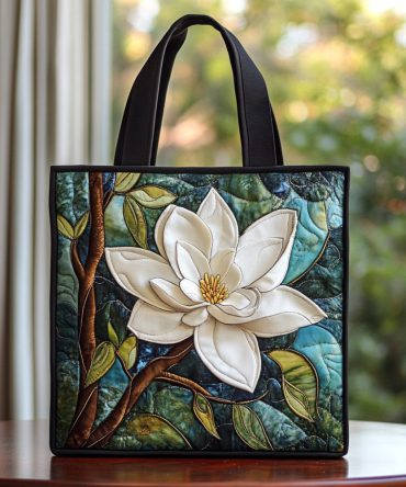 Magnolia Dream Quilted Tote Bag