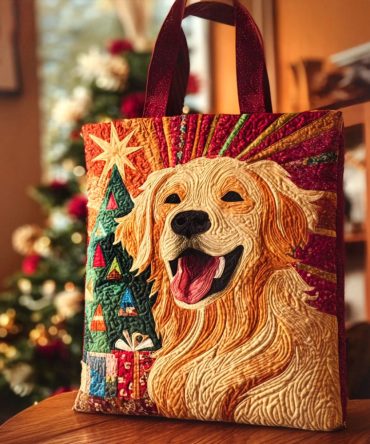 Merry Tail Quilted Tote Bag