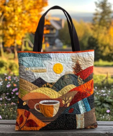 Morning Ritual Quilted Tote Bag