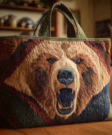 Morning Roar Quilted Tote Bag