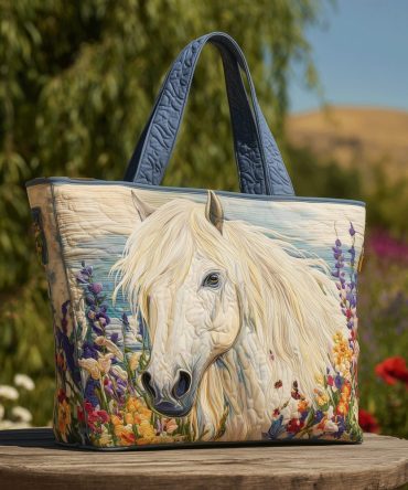 Mystic Mane Horse Quilted Tote Bag