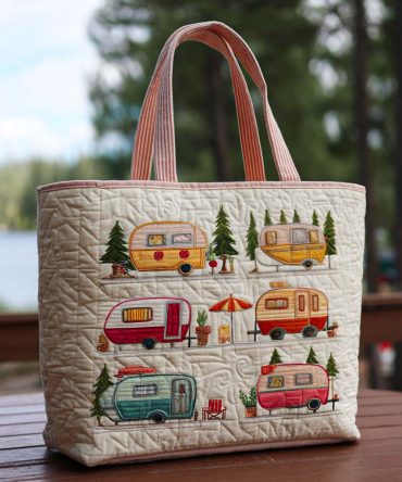 Nature Getaway Quilted Tote Bag