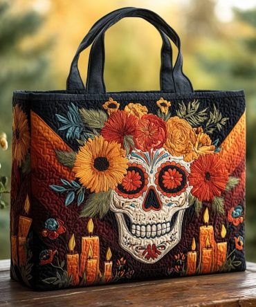 Night Of Memory Quilted Tote Bag