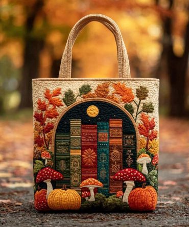 Page Whisper Quilted Tote Bag