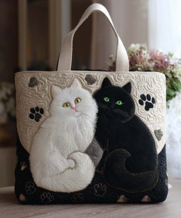 Paw Friends Quilted Tote Bag