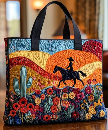 Prairie Run Quilted Tote Bag