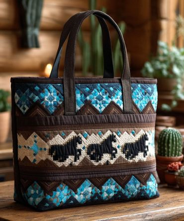 Prairie Whispers Quilted Tote Bag