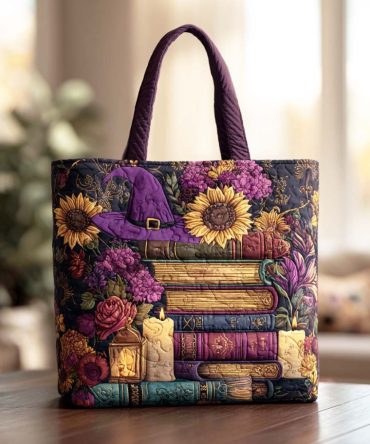 Pumpkin Tale Quilted Tote Bag