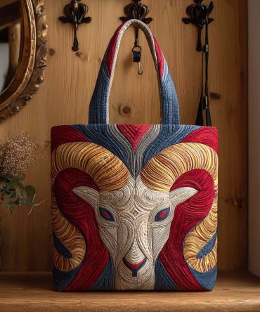 Ram Blaze Quilted Tote Bag
