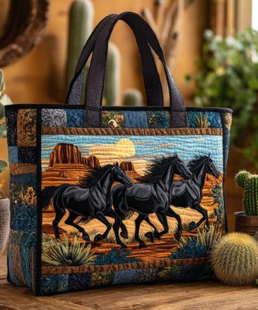 Rodeo Ready Quilted Tote Bag