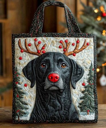 Rudolph Lab Quilted Tote Bag