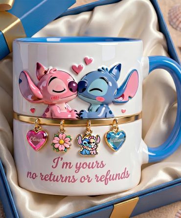 Cute Couple Love - Personalized Couple Accent Mug