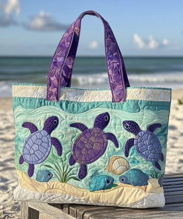 Saltwater Soul Quilted Tote Bag