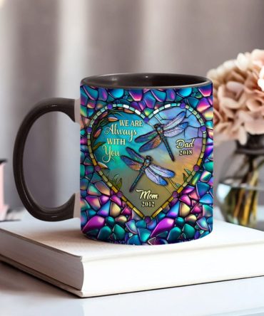 Dragonfly I'M Always With You - Personalized Memorial Accent Mug
