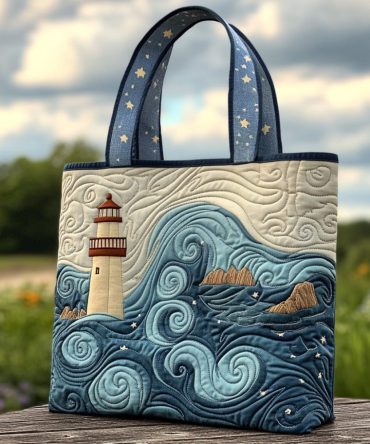 Seaside Glow Quilted Tote Bag