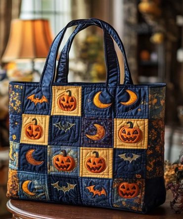 Shadow Whispers Quilted Tote Bag