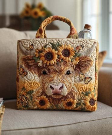 Shaggy Friend Quilted Tote Bag