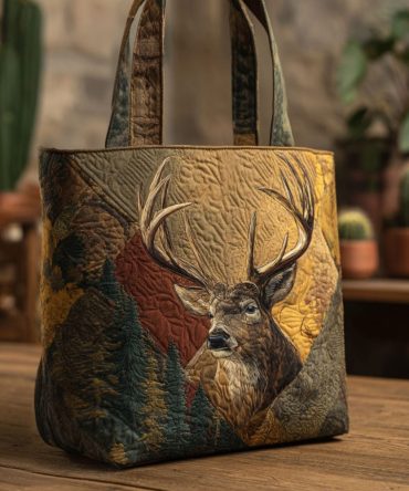 Silent Glade Quilted Tote Bag