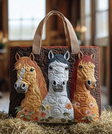 Silly Spurs Quilted Tote Bag