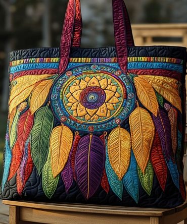 Sleep Circle Quilted Tote Bag