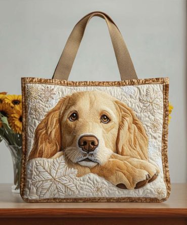 Snowflake Buddy Quilted Tote Bag