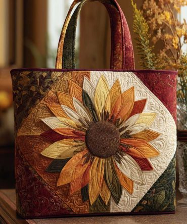 Soft Morning Quilted Tote Bag