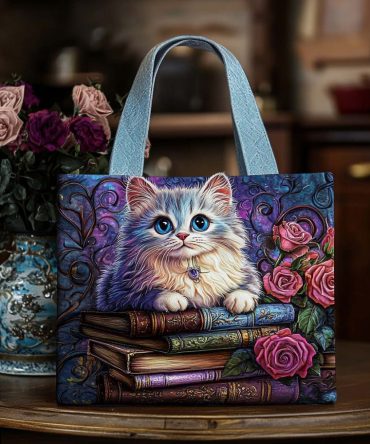 Soft Pawprints Quilted Tote Bag