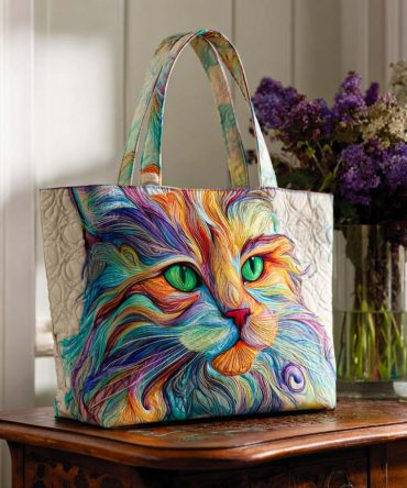 Soft Paws Quilted Tote Bag