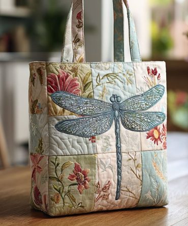 Sparklefly Quilted Tote Bag