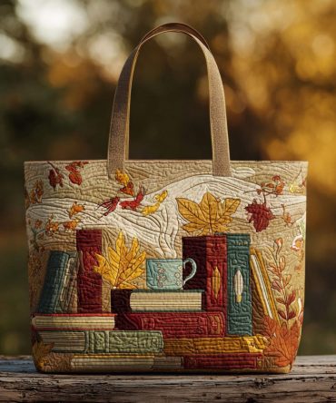 Spice Pages Quilted Tote Bag