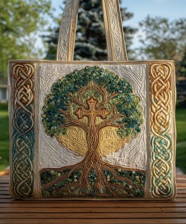 Spirit Stitch Quilted Tote Bag