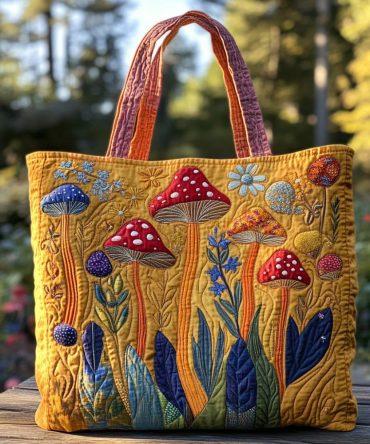 Spore Song Quilted Tote Bag