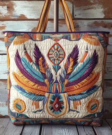 Star Nest Quilted Tote Bag