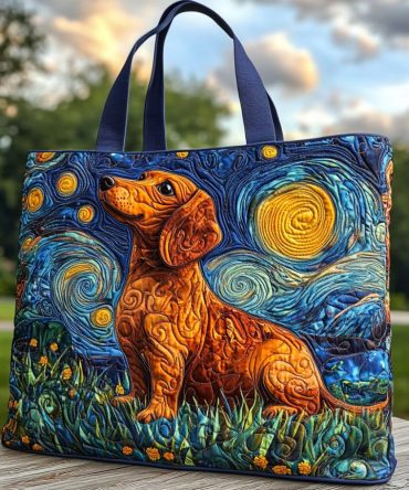 Starry Tail Quilted Tote Bag
