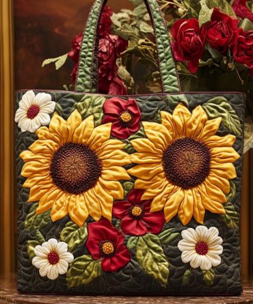 Sun Garden Quilted Tote Bag