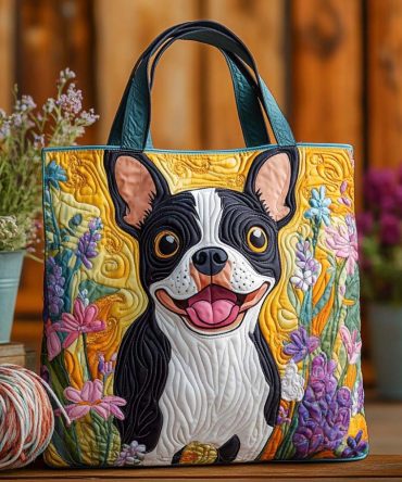 Sunny Buddy Quilted Tote Bag