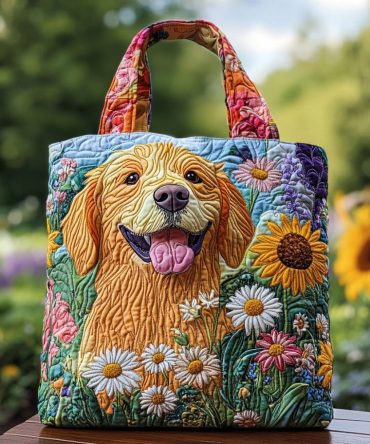 Sunny Smile Quilted Tote Bag